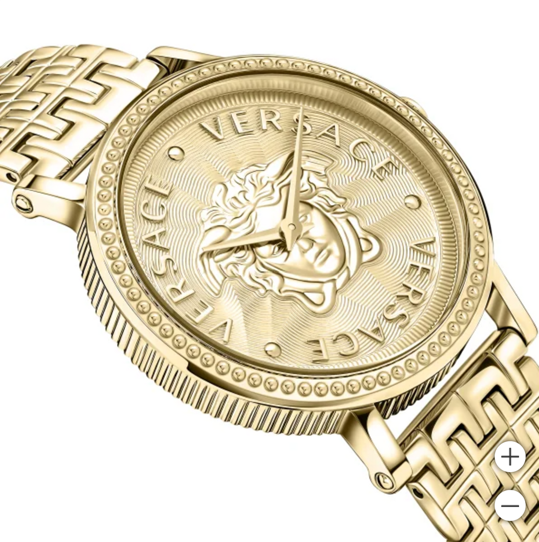 Versace V-Dollar Gold Tone